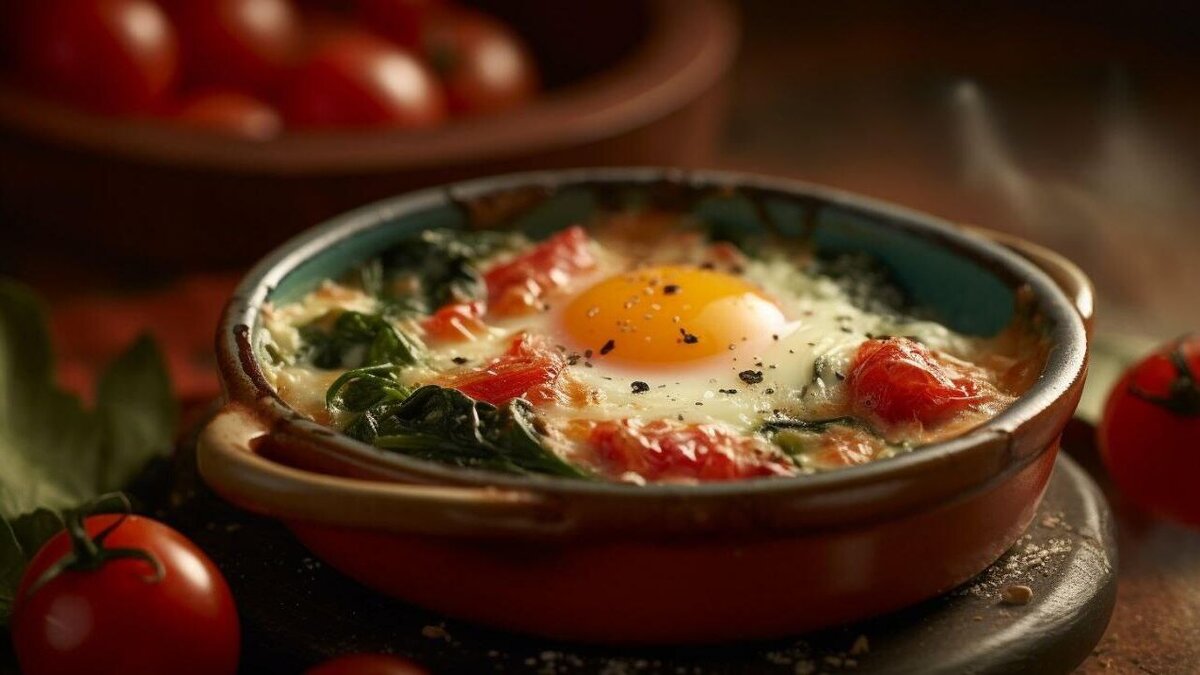    Запеченное яйцо© Rnews