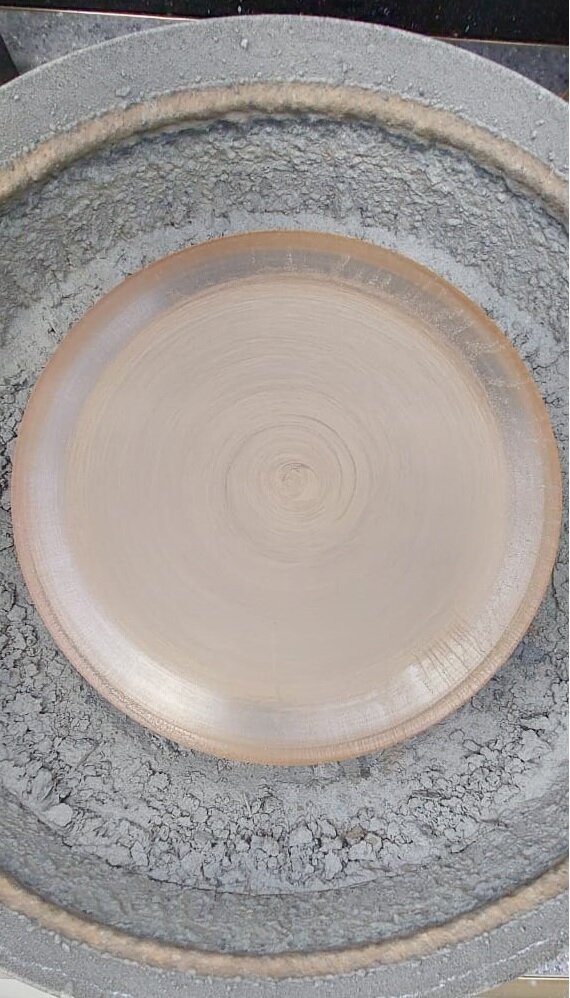 Стальной шлифовальник, вид сверху.