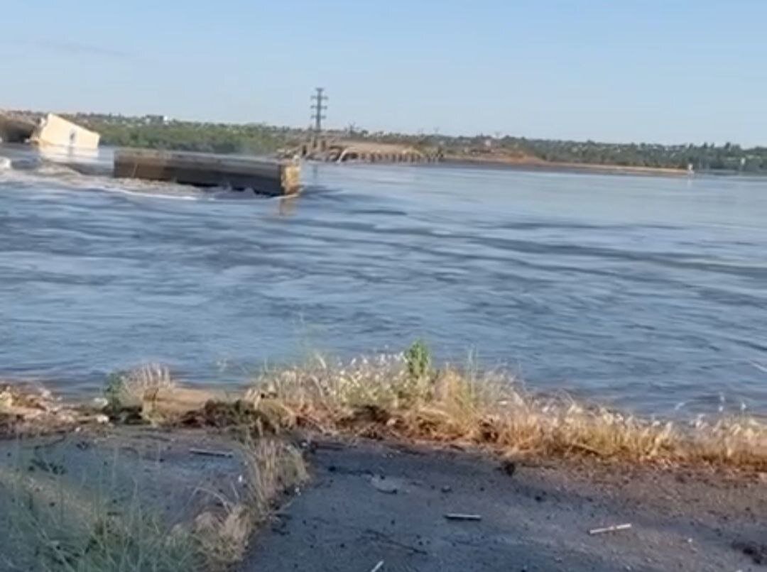 Каховская плотина сейчас