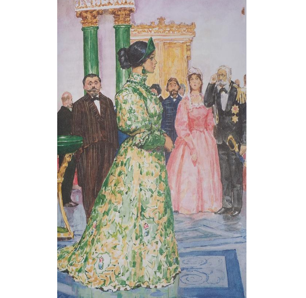 Деталь иллюстрации к "Малахитовой шкатулке", АСТ, 2020.