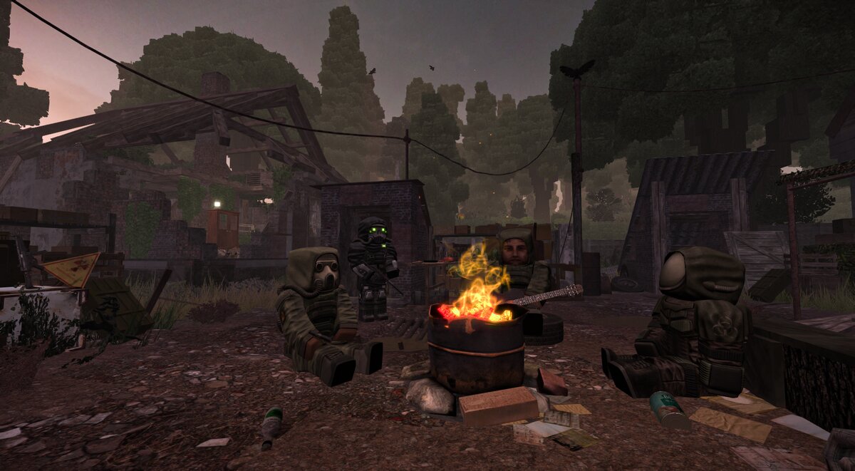 Сталкерские посидели у костра