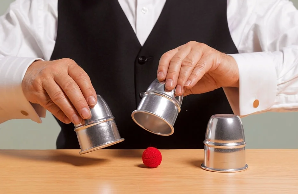 Что общего у наперсточников и Бреттон-Вудской финансовой системы? Правила игры составлены так, что побеждаете всегда не вы. Фото взято из интернета.