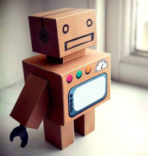 Робот-игрушка из бумаги