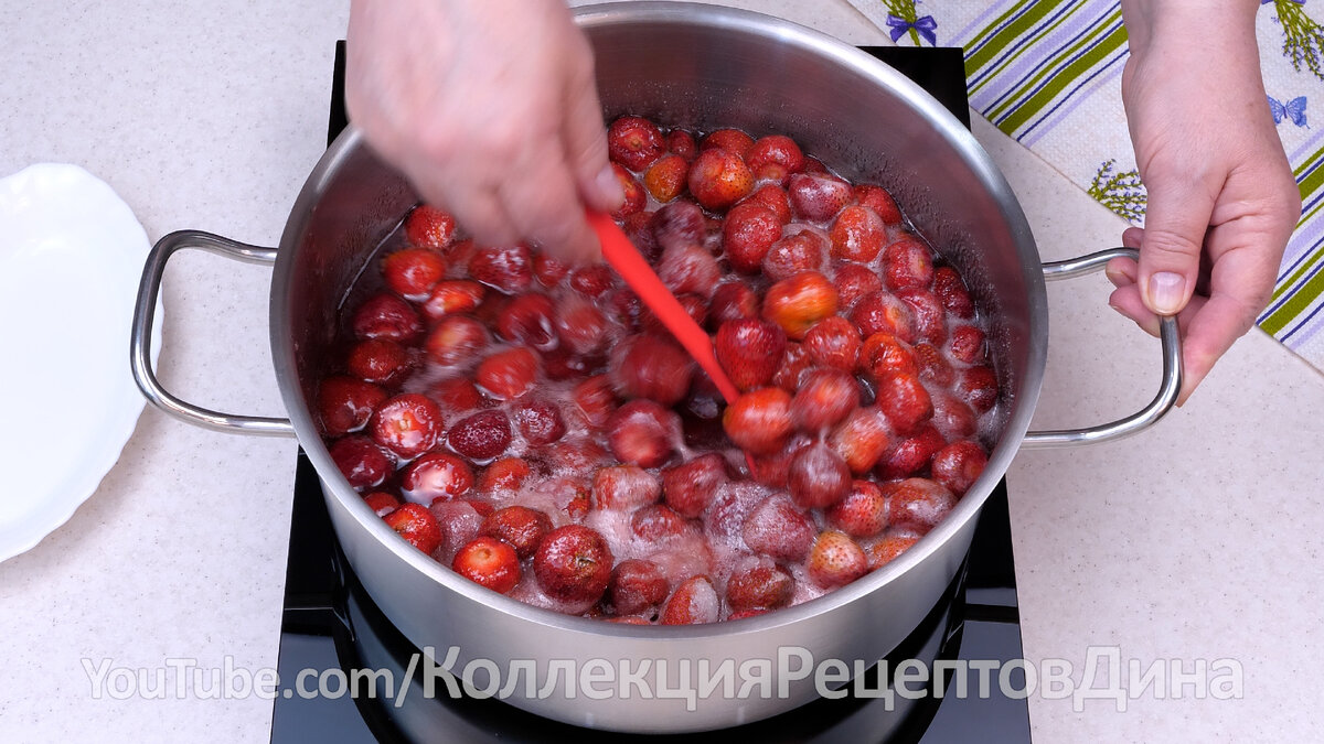 🍓Классическое Клубничное Варенье! Яркое Варенье из Клубники с целыми, как  мармелад, ягодами!🍓 | Дина, Коллекция Рецептов | Дзен