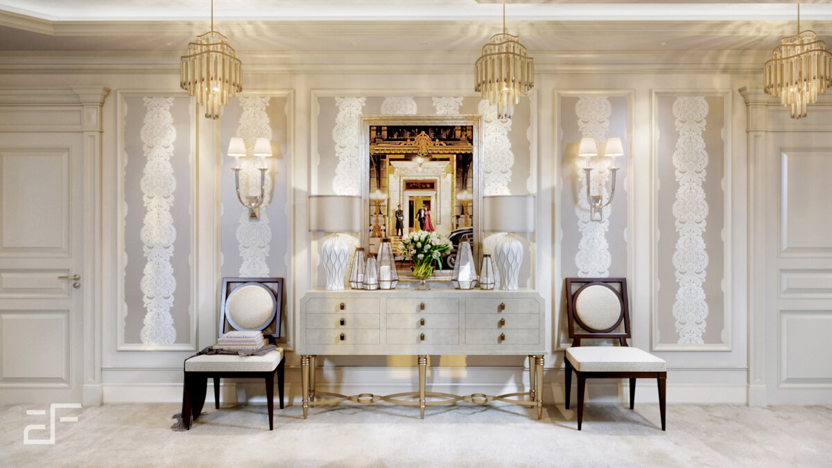 Дизайн загородного дома в американском стиле интерьера