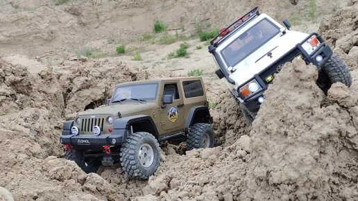 Заезд двух внедорожников.Jeep Wrangler Safari - Toyota Land Cruiser-76