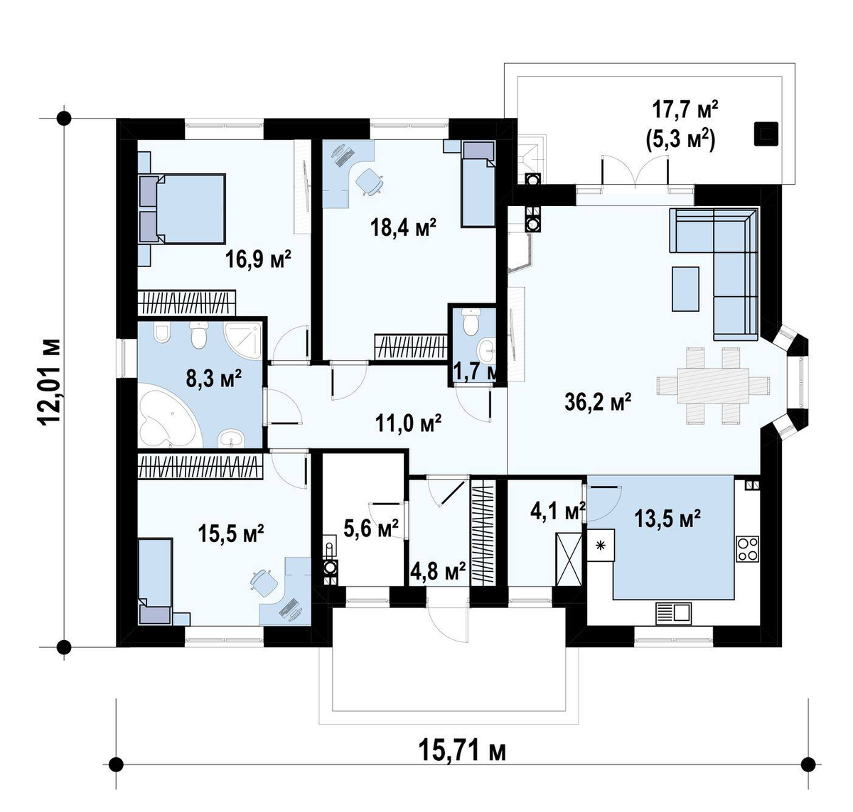 Проекты домов от Z 🏠 | цены, чертежи, фотографии