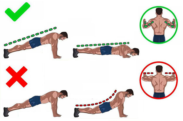Важно соблюдать правильные отжимания от пола
