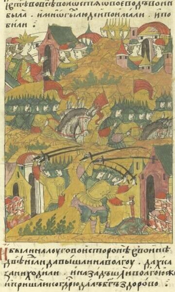 
Поход русских воевод на черемисов, 1554 год. Лицевой летописный свод
Источник: topwar.ru