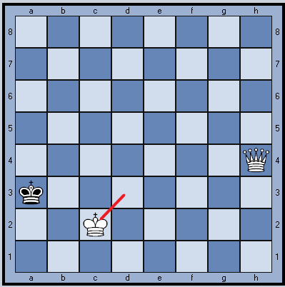 После хода 1. Крd1-c2.