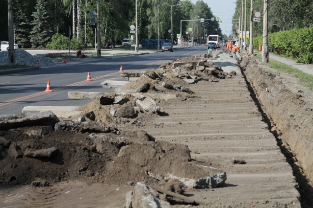    В Новосибирске отремонтируют велодорожки на Морском проспекте Академгородка