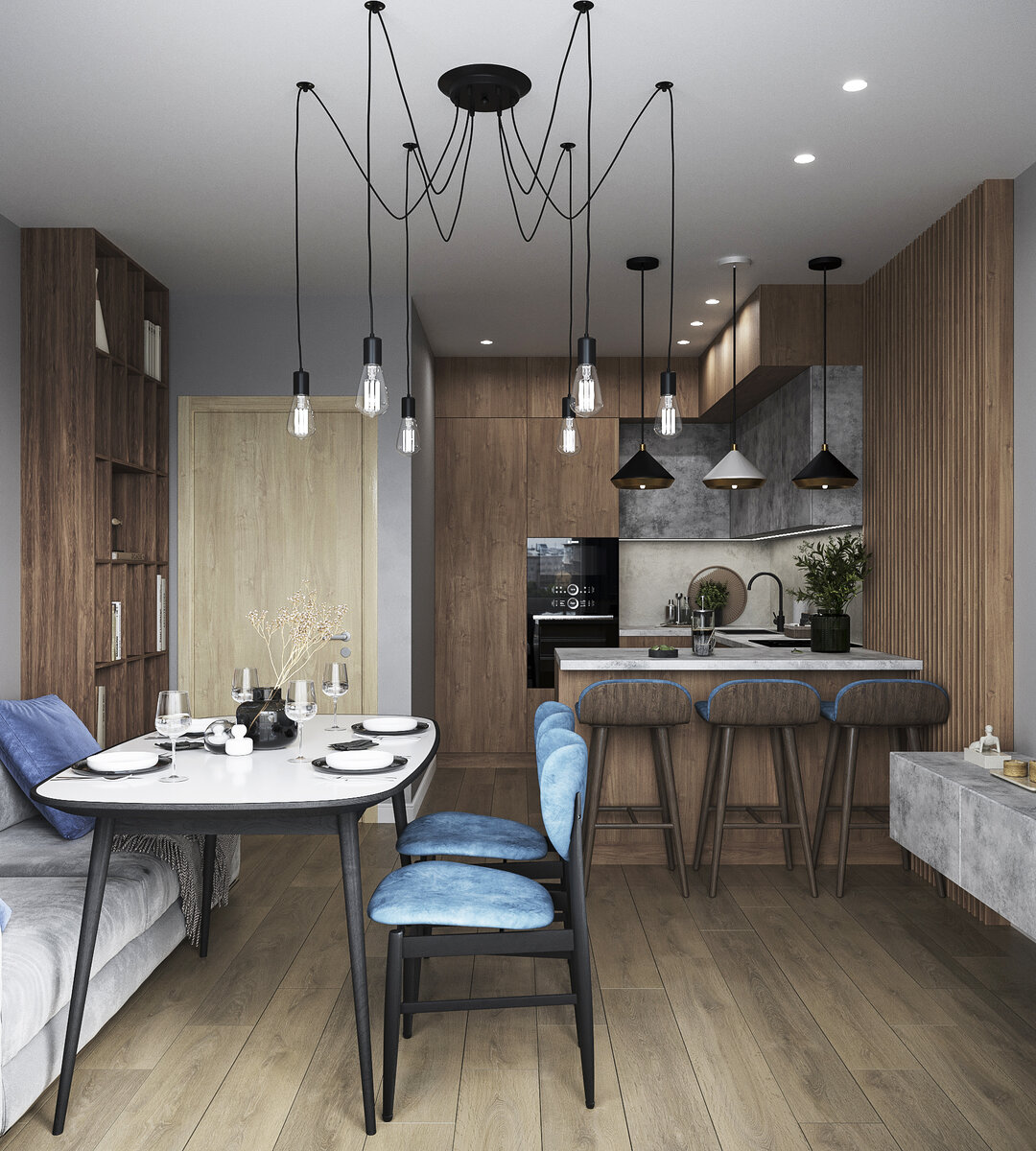 Кухня-гостиная