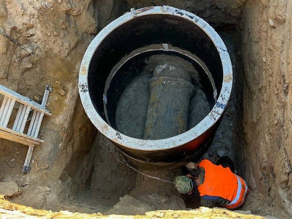    На улице Дмитриевская Дамба начали строить ливневую канализацию. Фото: пресс-служба администрации Краснодара.