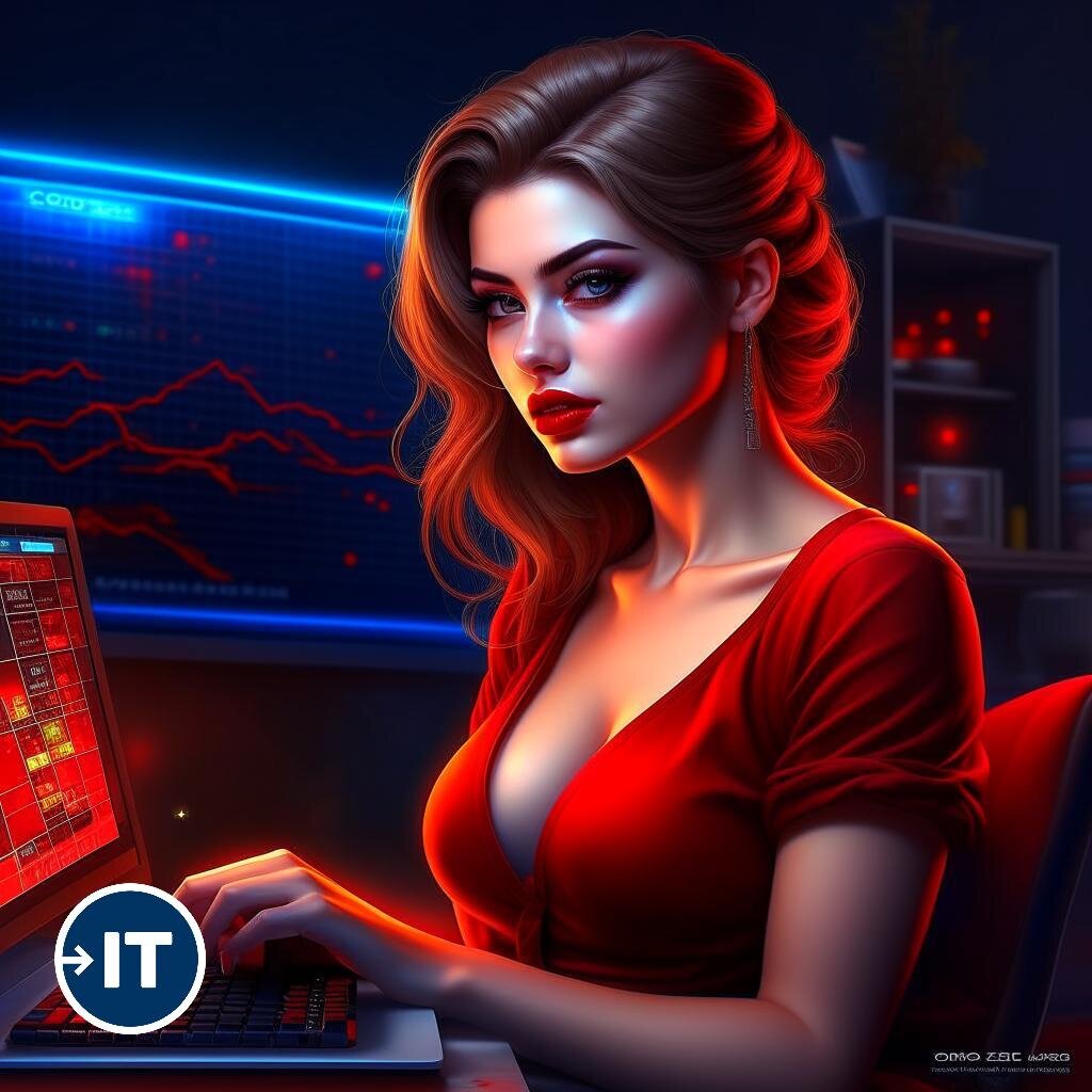 Красивые девушки в IT - особенная эстетика и отличная мотивация для освоения профессии. Ум - это сексуально!