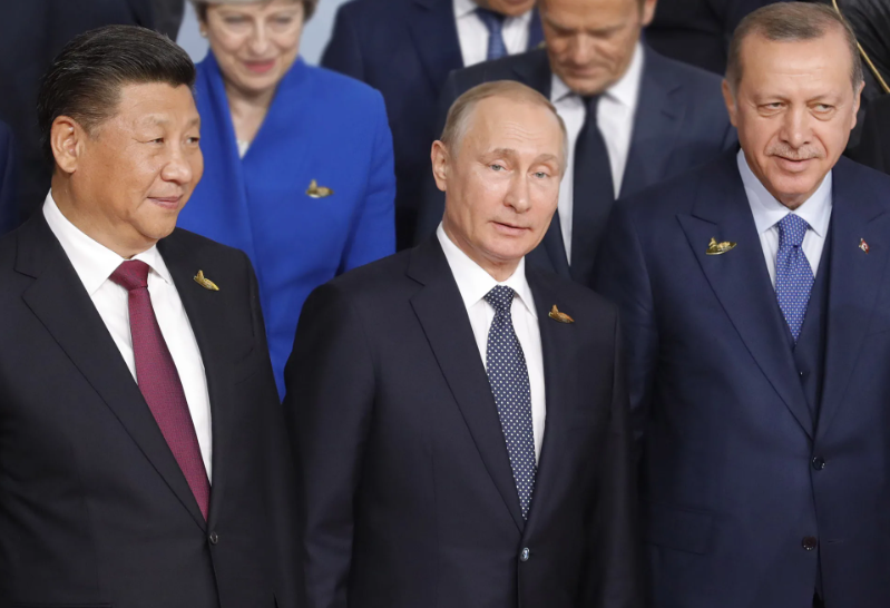 Лидеры Китая, России и Турции