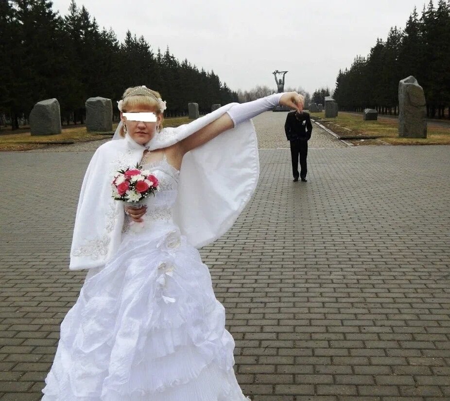 Толстушка в свадебном платье изменила жениху перед свадьбой