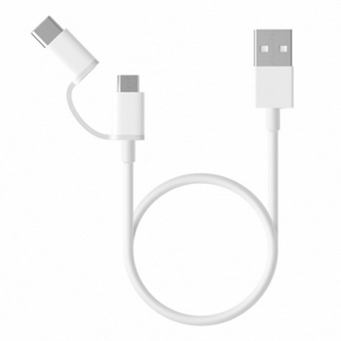 2) Xiaomi Micro USB Cable, является кабелем USB-Micro USB/Type-C длиною в 30 см. Поддерживает быструю зарядку, защищен от окисления луженых медных проводах, что позволит пользоваться кабелем в самых сложных ситуациях. Поддерживает два типа разъемов Type-C и Micro USB 2.0. Переходник не потеряется, он соединён надежно с основной частью провода.
КУПИТЬ МОЖНО ТУТ 