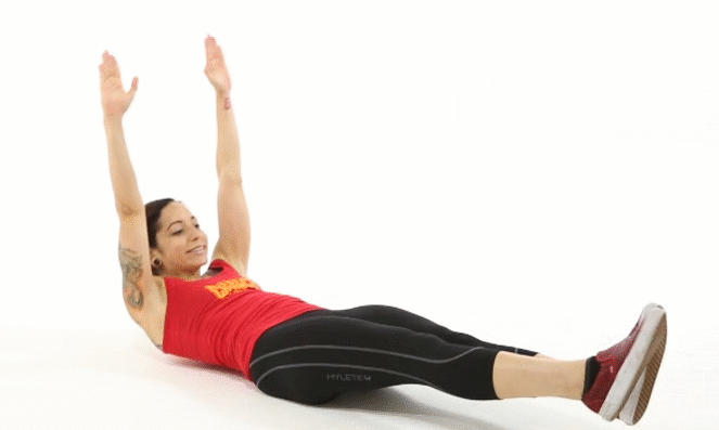 Подъём ног вместе с туловищем