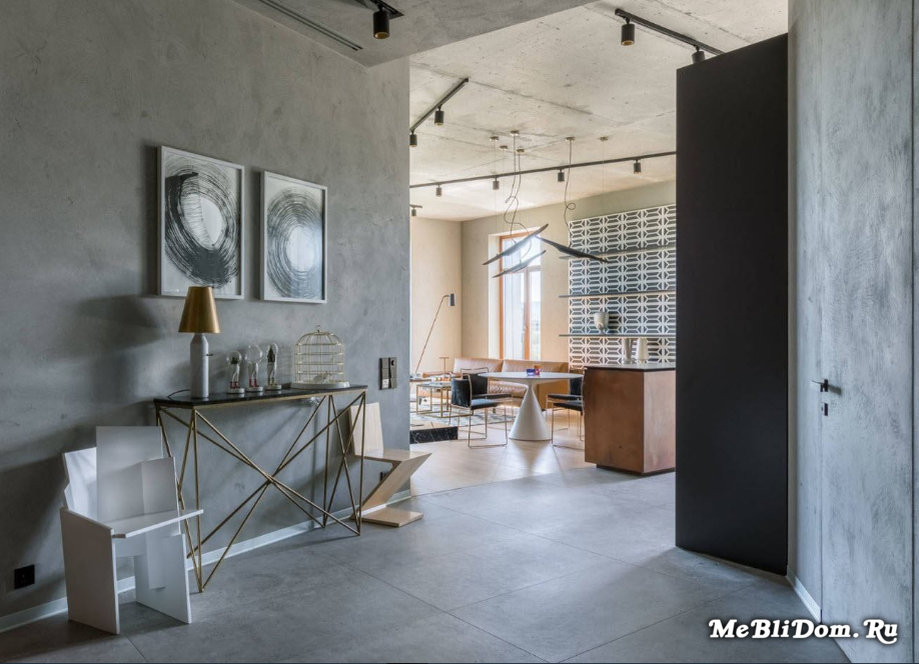 
Интерьер прихожей в мансарде