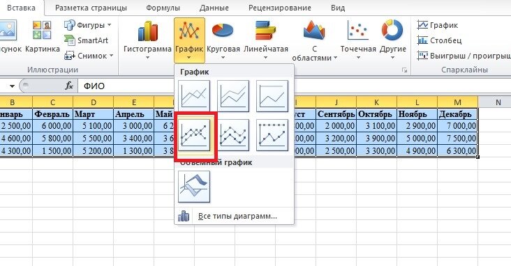 Эксель 2007 как сделать диаграмму в