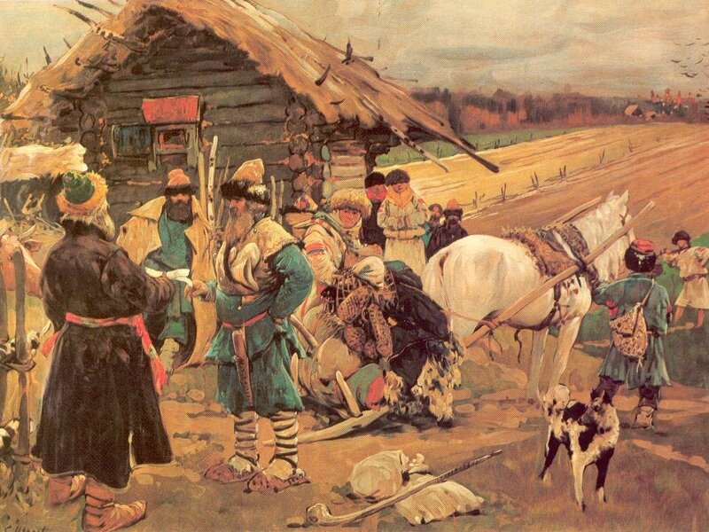Процедура налогообложения в старину