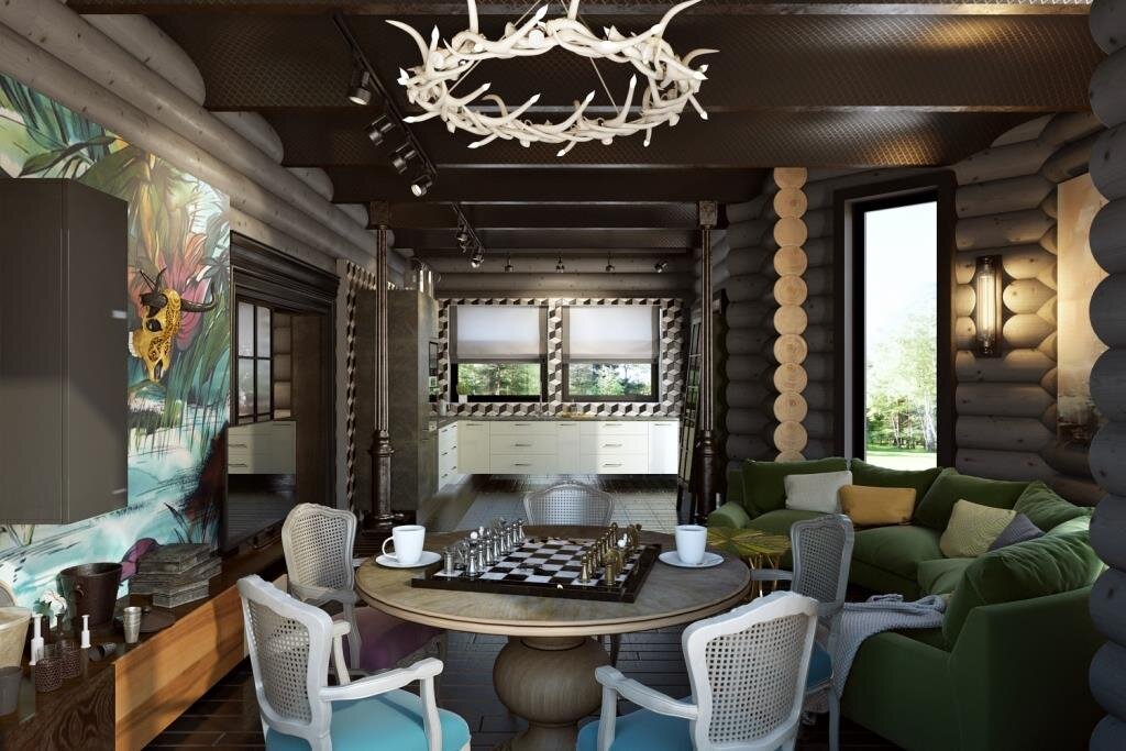 Это пространство поражает своими формами, текстурами и яркими акцентами. Оно впечатляет, будоражит эмоции, но при этом позволяет расслабиться и насладиться окружающим миром