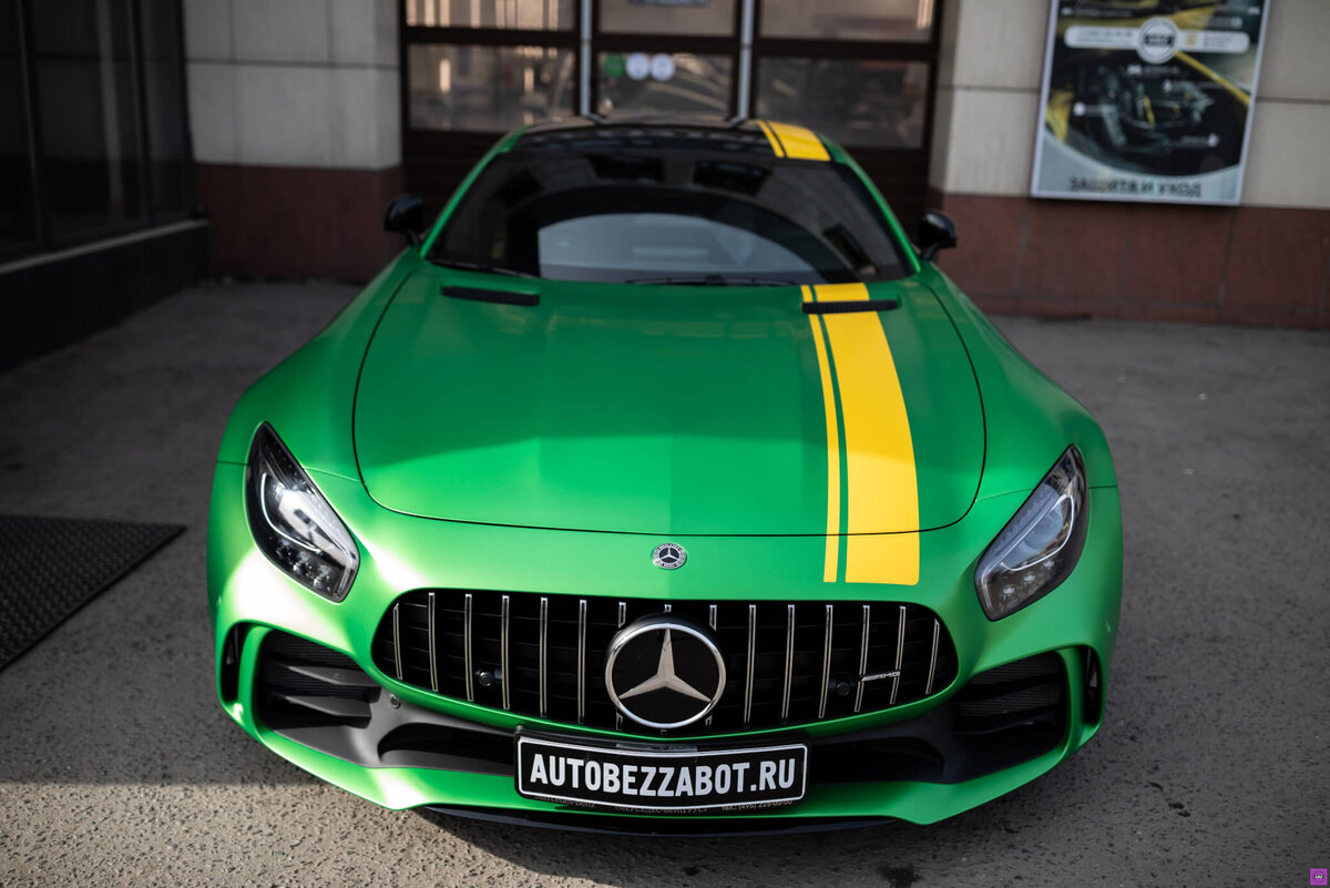 Как защищали зверя “Зеленого ада” — Mercedes-Benz AMG GT R | ABZ Детейлинг  | Дзен