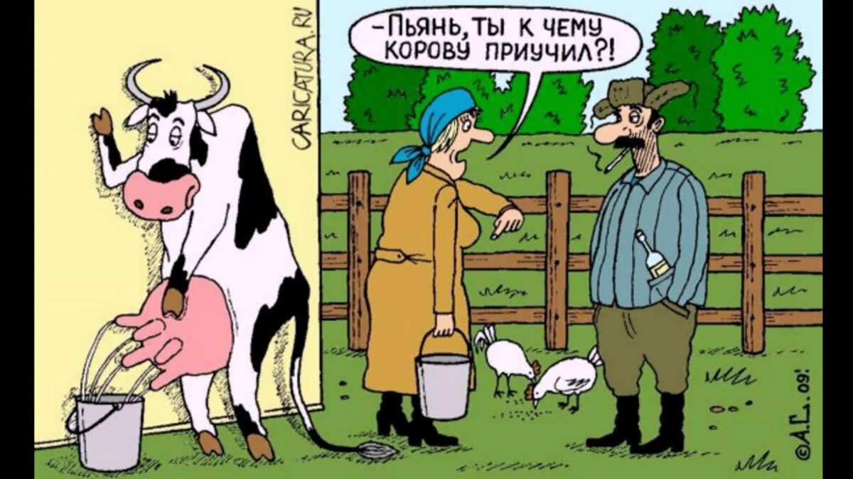 Выпуск № 16 - Анекдоты про колхоз. Часть 1. | Бородатый Анекдот | Дзен