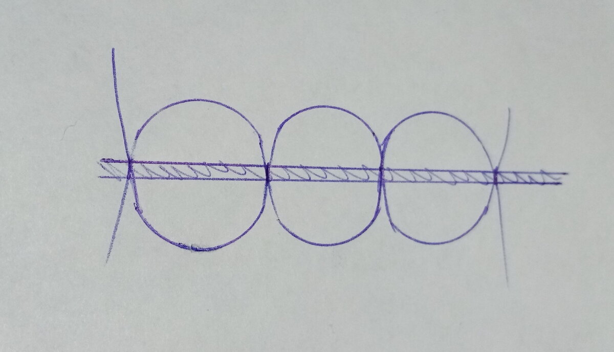 Седельный шов по коже схема вручную
