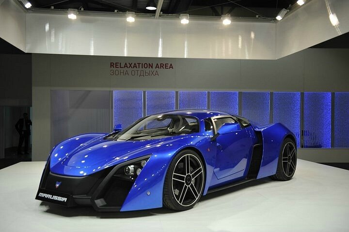 Marussia b2 синий салон