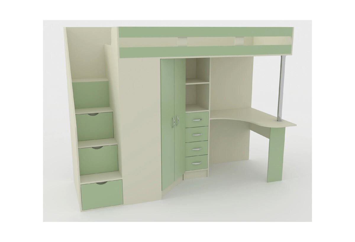 Кровать чердак.