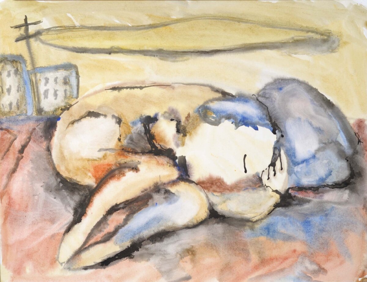 Игорь Сапунков "Путник спит" (из коллекции галереи Арт-Гнездо)