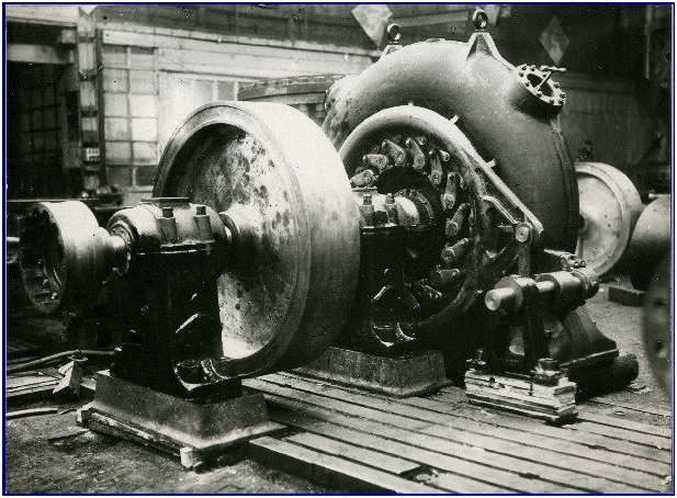 Радиально – осевая турбина с горизонтальным валом и маховиком