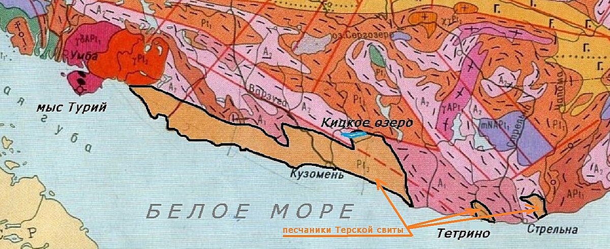 Терский берег карта