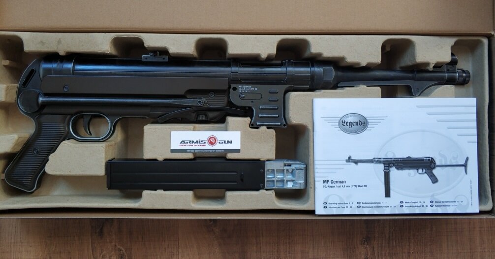 Пистолет-пулемет пневматический Umarex Legends MP German-Legacy Edition  в упаковке