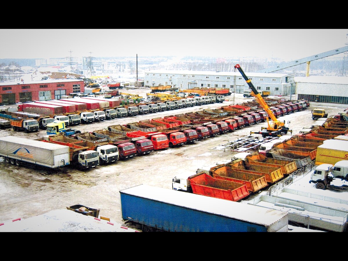 Москва, ОАО Автобаза Ильинское. Фото для иллюстрации с сайта telegra.ph, обработано автором