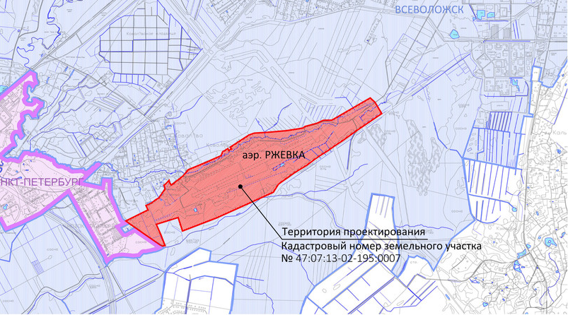 Ржевка карта спб