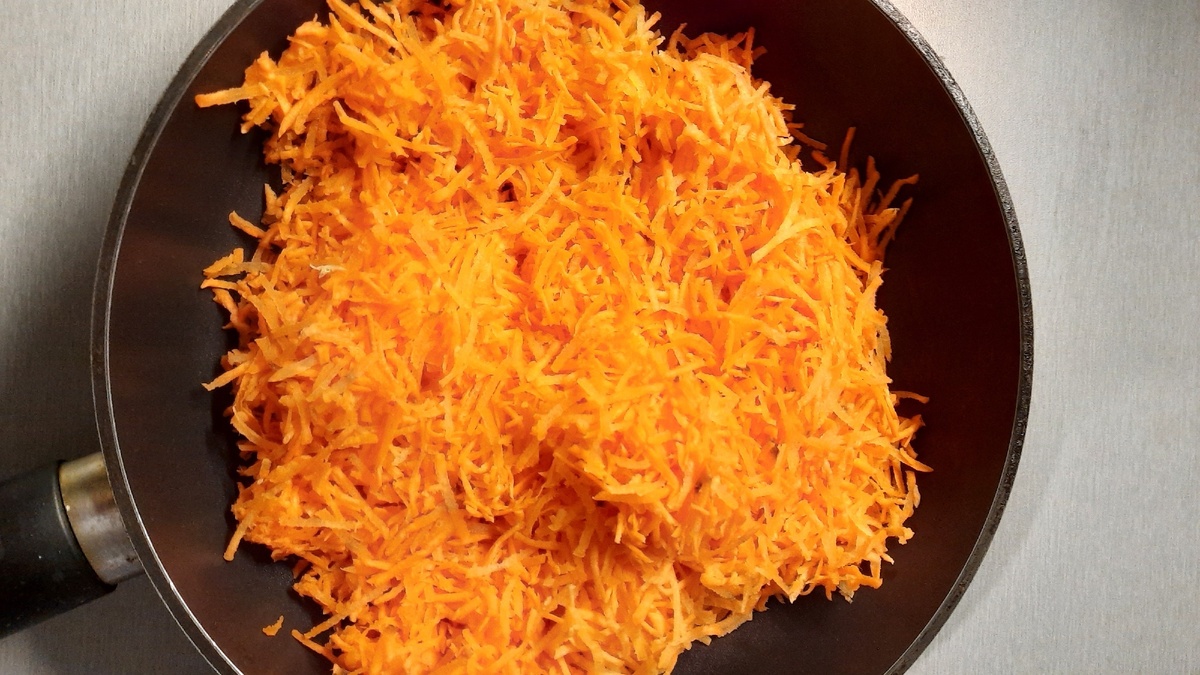 Морковка на крупной терке для начинка