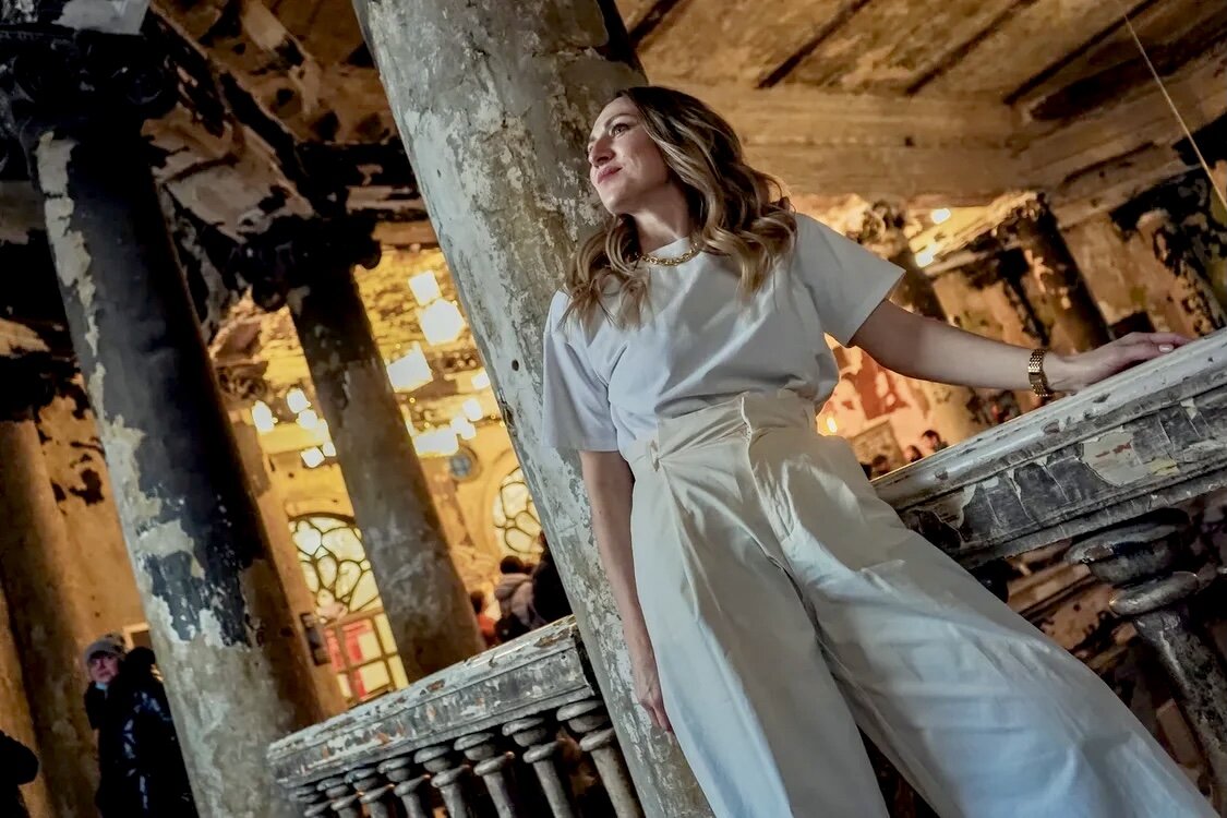 В красивом месте в Санкт-Петербурге — Анненкирхе. Март 2021