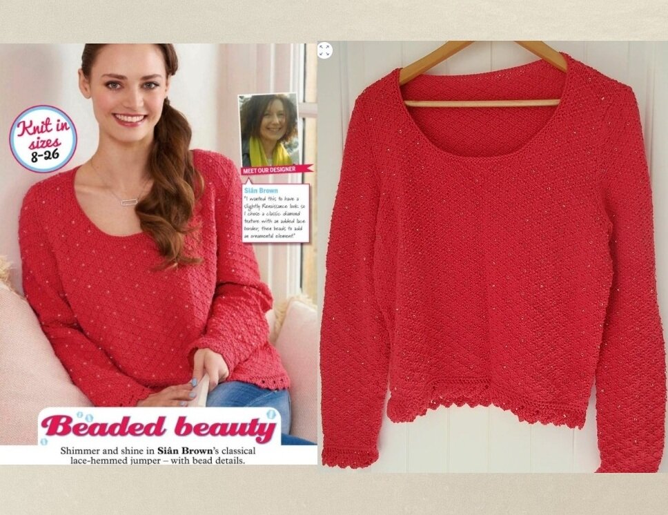 Красный джемпер из журнала Simply Knitting. Источник: www.ravelry.com/patterns/sources/simply-knitting.