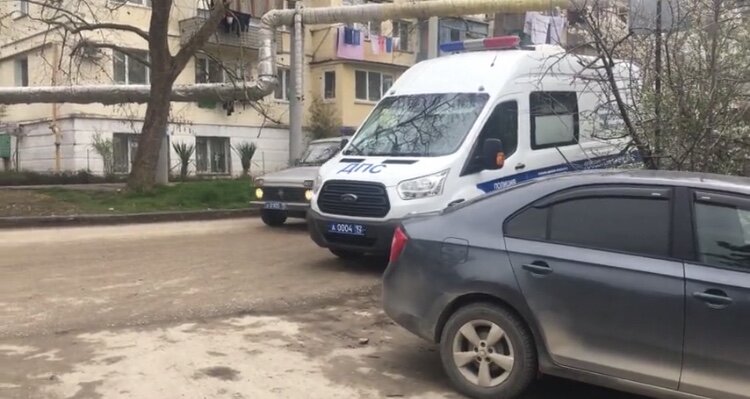 Вот на этой машине ДПС приехали в Овд Балаклавы 