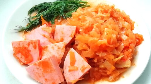 Как тушить капусту. Рецепт очень вкусной тушёной капусты.