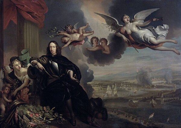 Корнелис де Витт на картине «Морской триумф». Источник: jhna.org