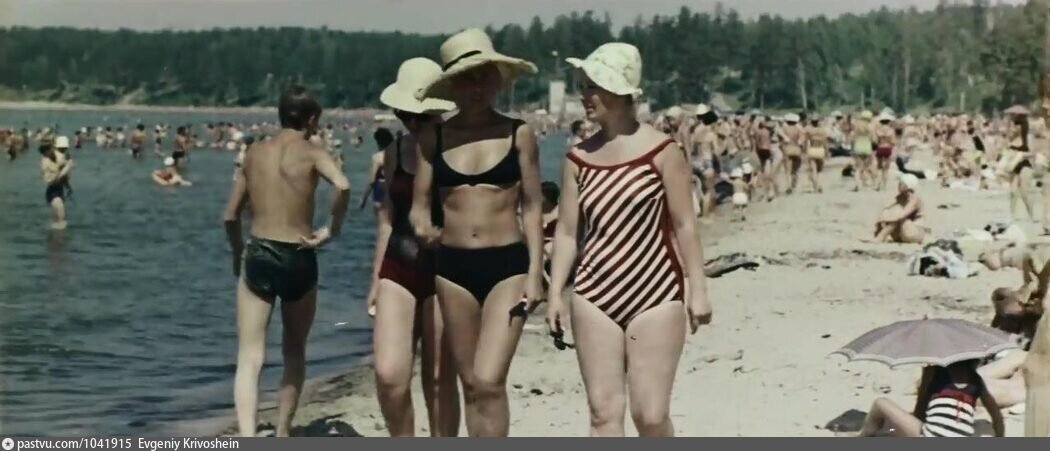 Пляж Обского моря в 1969-м