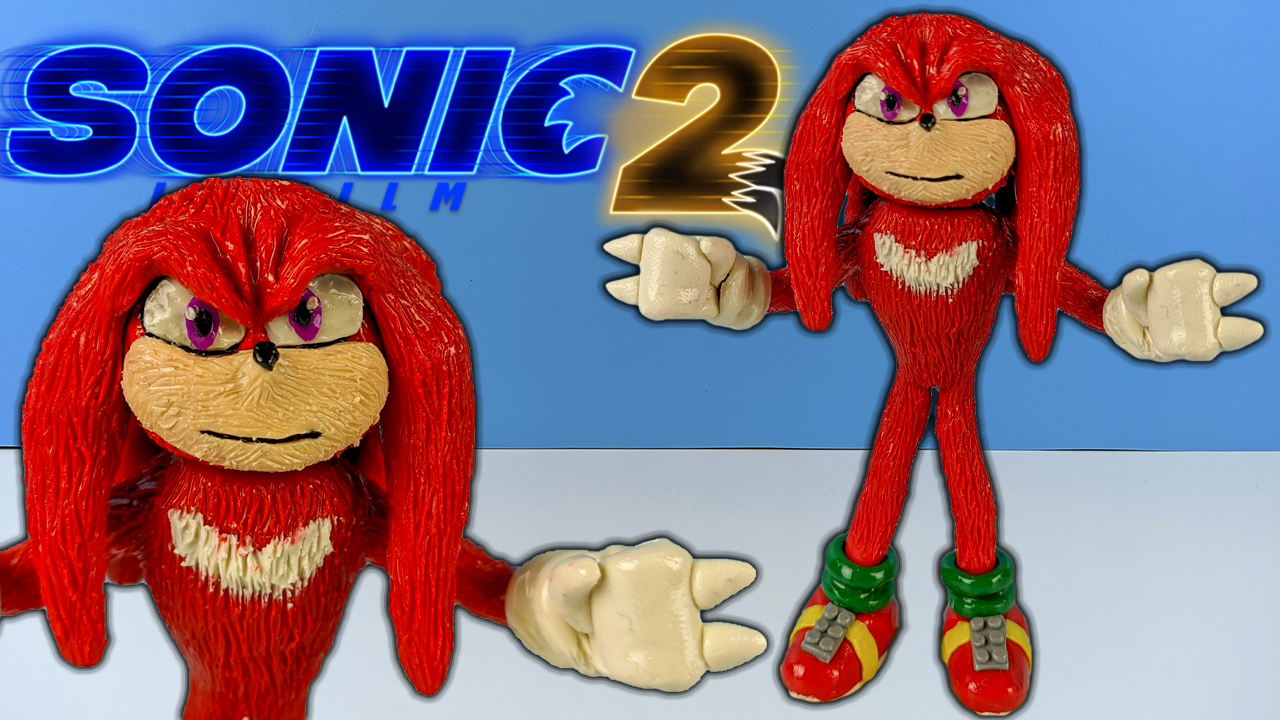 Лепим из пластилина Ехидна Наклз(Knuckles) из Соник 2 в кино (2022) | Лепим  Вместе | Дзен