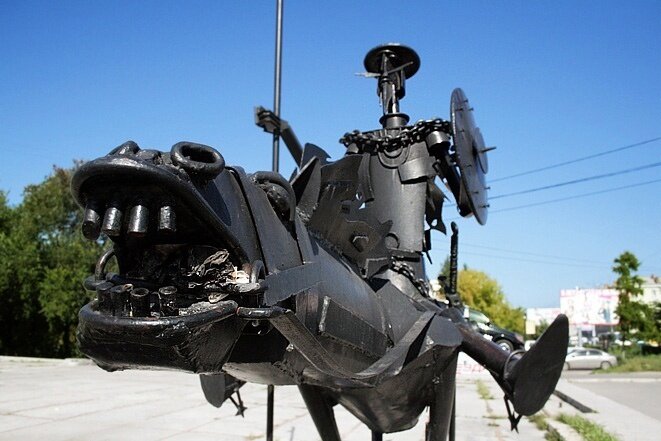 Памятник Дон Кихоту в Омске