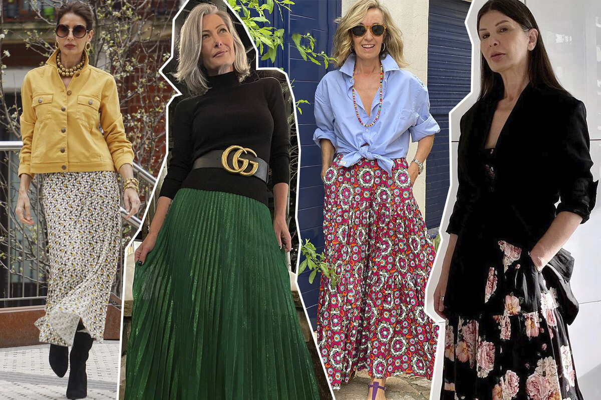     5 идей, как женщинам 45+ носить длинную юбку весной-2023 и оставаться стильной