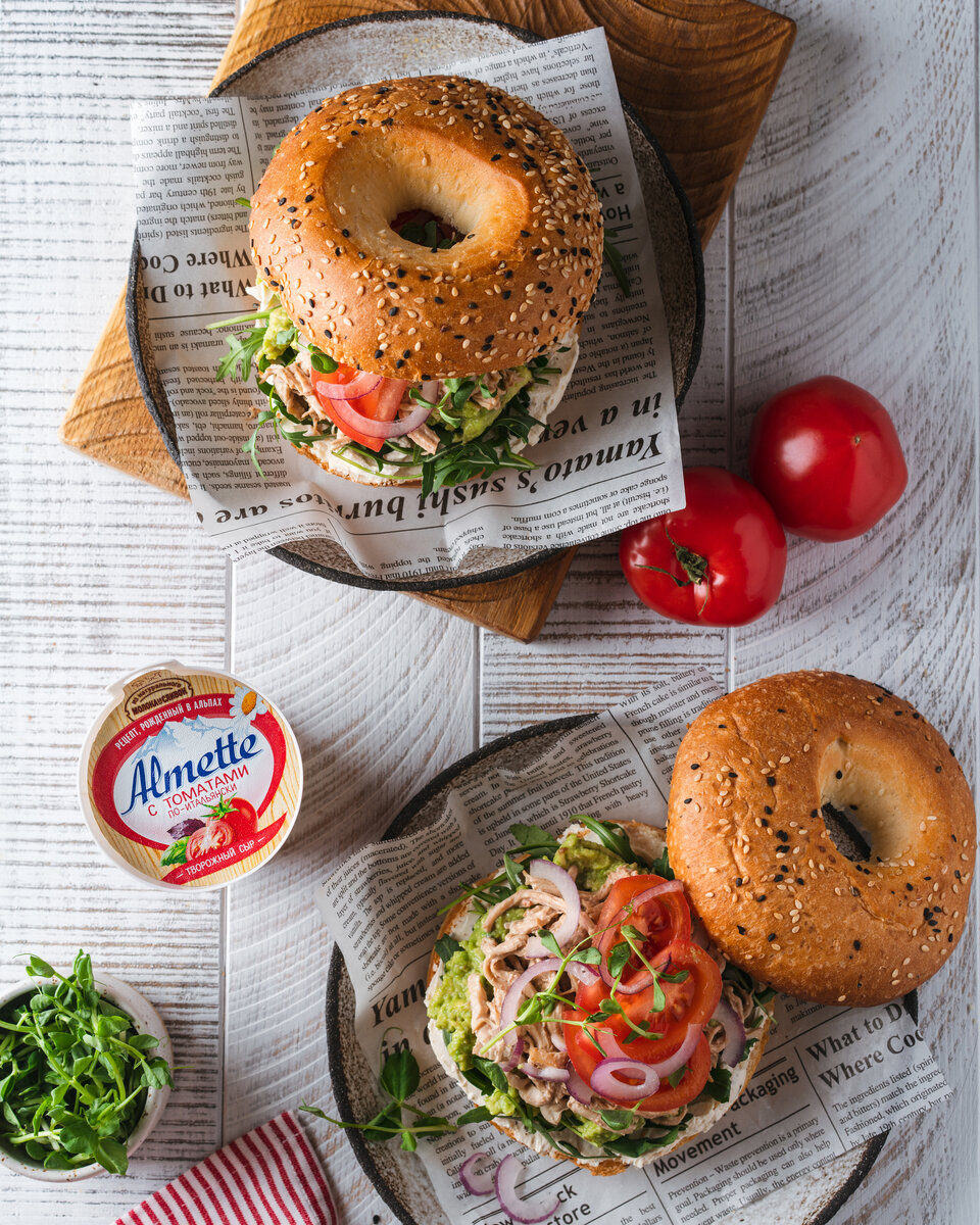 Мы взяли пикантный Almette с томатами по-итальянски — он идеально сочетается с курицей в соусе терияки ❤️