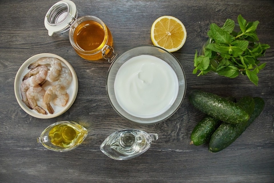 Ингредиенты для огуречного супа