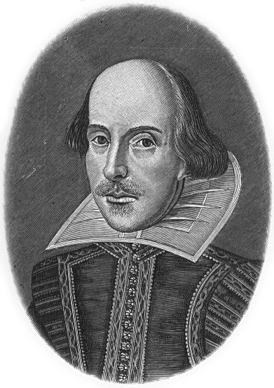 Уильям Шекспир (1564-1616), великий английский драматург, автор трагедии "Гамлет"